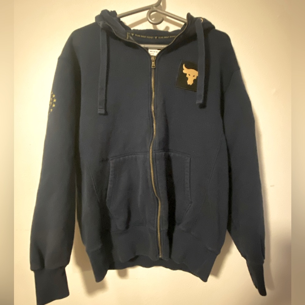 Under Armour Freedom x Project Rock Veteran’s Day Zip Up Hoodie Sweatshirt Men M